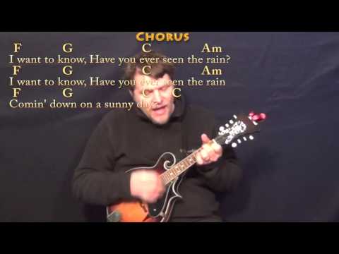 Have You Ever Seen the Rain (CCR) Mandolin Cover Lesson with Chords/Lyrics