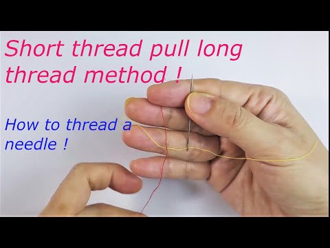 How to Thread a Needle EASILY - This Hack will save you time and grief! #lifehack