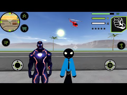 US Police Stickman Rope Hero 😍 - Süper Kahraman Polis Çöp Adam #32 - Android Gameplay