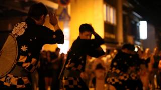 preview picture of video 'おわら風の盆2014西町の若衆(9/2本祭り深夜1時)Owara Kazenobon'