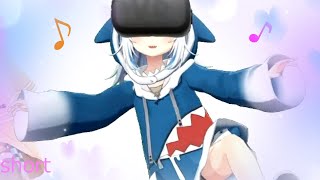 見えるのを忘れてつい大きく足をあげちゃうぐらちゃん【GawrGuraがうるぐら／Watson Ameliaワトソンアメリア/ホロライブ切り抜き #short