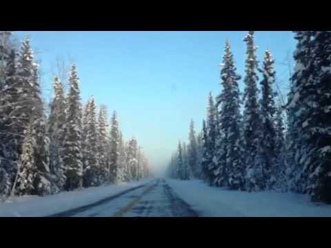 Driving in -51 degree weather Tok Alaska