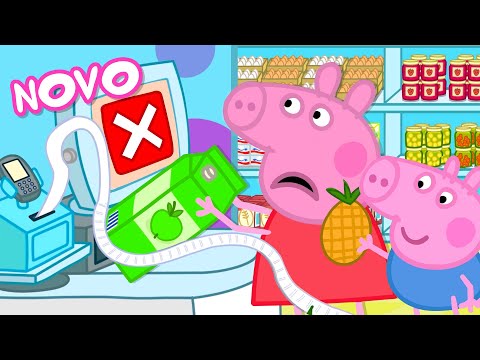 Capa de Peppa Pig Português Brasil | O Grande Robô de Compras | NOVO Contos da Peppa Pig