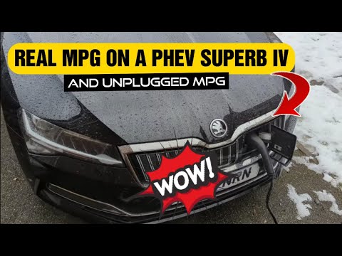 Skoda Superb IV Estate plug-in hybrid real world mpg / unplugged mpg