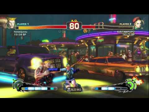 SSF4: hioseijurou (Guile) vs. KIRITAMPOPO (Cammy)