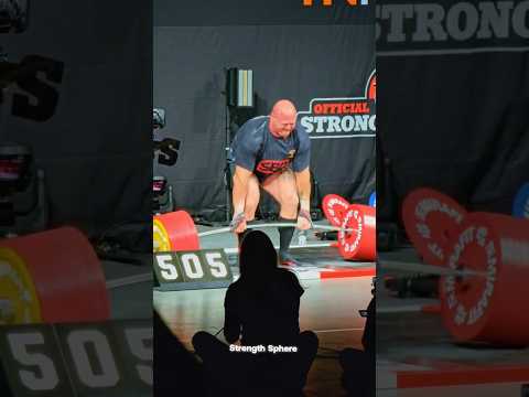 505kg World Record Deadlift Attempt! 💀#deadlift #strongman #worldsstrongestman