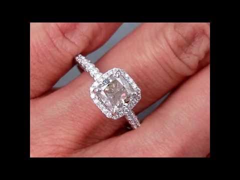 2.00 ctw Cushion Cut Diamond Engagement Ring J SI2 - BigDiamondsUSA