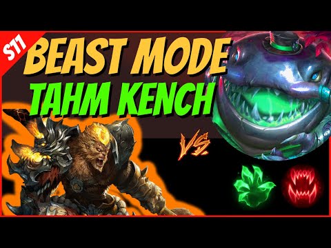 TOTAL DESTRUCTION of Wukong in Lane!! TAHM KENCH TOP vs WUKONG - S11 League of Legends
