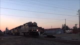 preview picture of video 'NS 192 w/ Ex-UP SD90MAC in Waynesboro, GA 11/15/14'