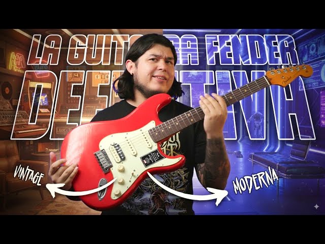 Vídeo relacionado con Fender Stratocaster Sparkling Guitar Vintage Poster Camiseta