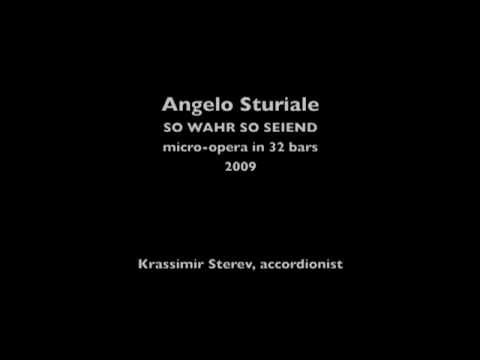 Angelo Sturiale - SO WAHR SO SEIEND (2009), Krassimir Sterev (accordion)