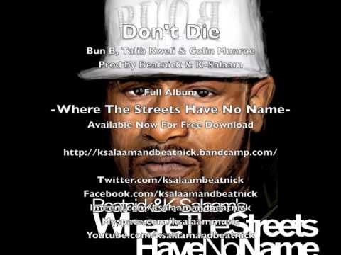 Bun B, Talib Kweli, Colin Munroe - "Don't Die" (prod by Beatnick & K-Salaam)
