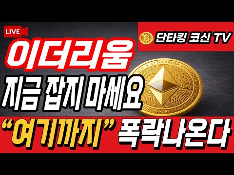 [이더리움 코인전망] 지금 잡지 마세요! "여기까지" 폭락 나온다!!