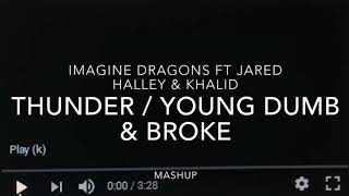 Imagine Dragons ft. Jared Halley &amp; Khalid - Thunder/Young Dumb &amp; Broke (Official Music Video Remix)