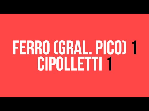 Torneo Regional 1985 - Fecha 3: Ferro (General Pico) 1 - 1 Cipolletti