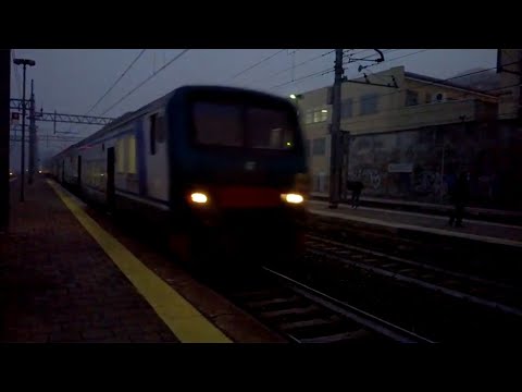 E464 045 Trenord+6 piano ribassato Trenord e XMPR - Monza 09/12/2015