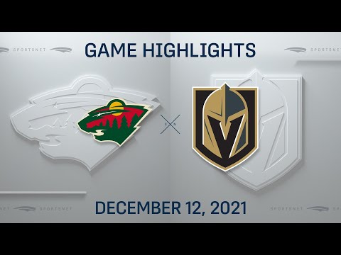 NHL Highlights | Wild vs. Golden Knights - Dec. 12, 2021