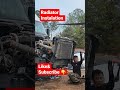 How to install Radiator on Semi #truck #diesellife #salvageyard #truck #diesel #automobile