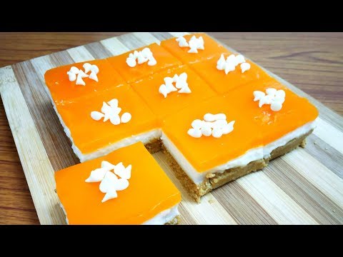 3 Layered Orange Pudding for New Year Celebration | Eggless & Without  Oven ~ Bristi Home Kitchen Video