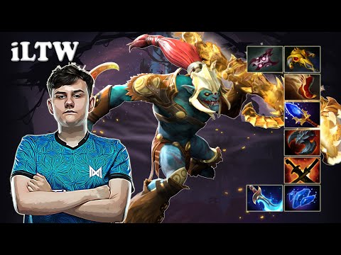 iLTW - Huskar Safelane with Yatoro Earth Spirit | Dota 2 7.31b Gameplay