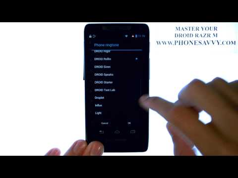 Motorola Droid Razr M - How Do I Change the Ringtone