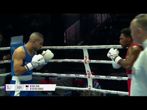 63.5kg UME John 🇵🇬 vs SHTIWI Ahmad 🇮🇱 | IBA 2025 Men’s WBCHs