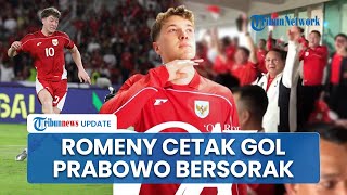 Reaksi Prabowo saat Timnas Indonesia Cetak Gol di Babak Pertama Lawan Bahrain, Kepalkan Tangan