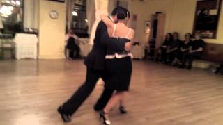 Carolina Juarena y Andres Bravo Canyengue Domingo Tango May 5, 2013