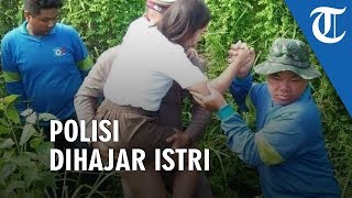 Viral Foto Polisi Selamatkan Wanita Korban Laka, Balik Rumah Gantian Dihajar Istri yang Cemburu