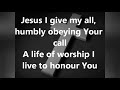 Praise Africa Jesus I Give My All Instrumental W Lyrics
