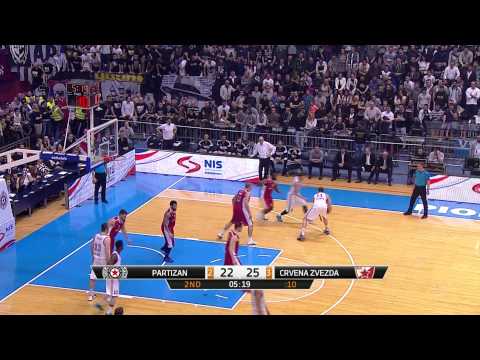 ABA Liga 2014/15, Round 23 match: Partizan NIS - Crvena zvezda Telekom (1.3.2015)