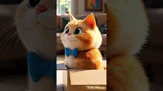 yobi spins, 1 or 2 faces? #cat #catshorts #cute #funny #cats #shorts #funnycat #cartoon #cutecat