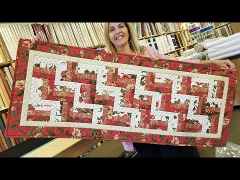 Donna's Mini Rails Table Runner Tutorial + Kaffe Fassett Quilt Giveaway!