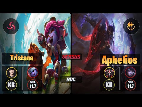 Ruler TRISTANA (ADC) [Hail of Blades] VS APHELIOS - Grandmaster KR Patch 11.7