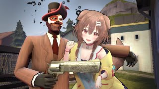 [TF2] My Sick Spy Frag Video! :3 (Featuring my Girlfriend Inugami Korone ^w^)