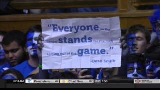 Duke UNC Moment of Silence