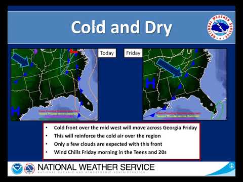 NWS Peachtree City Weekly Weather Briefing (Jan 24, 2019)