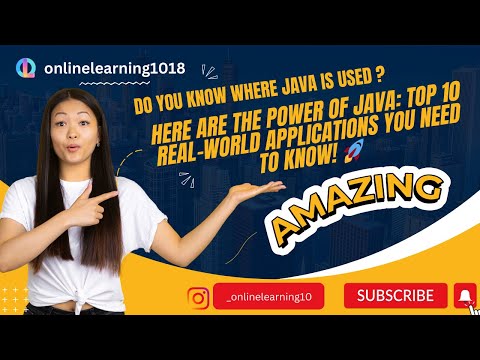 Top 10 Applications of Java in Real World| Learn Java|2024