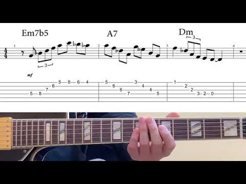 Minor 2-5-1 Jazz Exercise In Dm - Wes Montgomery, George Benson, Pat Martino