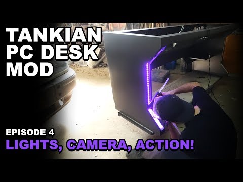 ULTIMATE DESK PC DIY BUILD with 2 METERS!!! - EPISODE 4: LIGHTS, CAMERA, ACTION