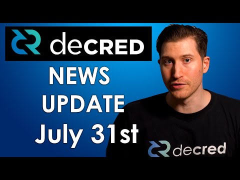 Decred bi-Weekly News Update - July 31st, 2020
