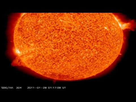 01/28/2011:Double solar eruption by SDO and SOHO