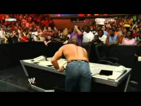 Triple H returns on Raw and destroy Randy Orton part2