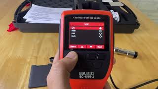 ESCORT COATING THICKNESS GAUGE EC Series ESCORT COATING THICKNESS GAUGE EC Series