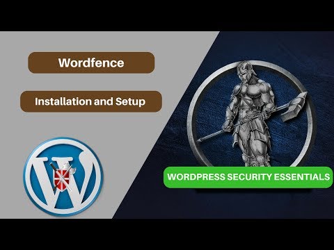 Wordfence installation and setup Video 9 Wordpress Security