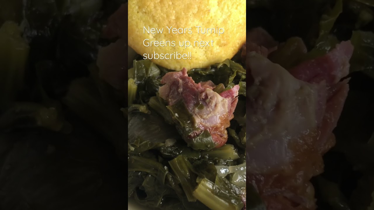 Amazing!! New Years Turnip Greens up next subscribe April in the kitchen