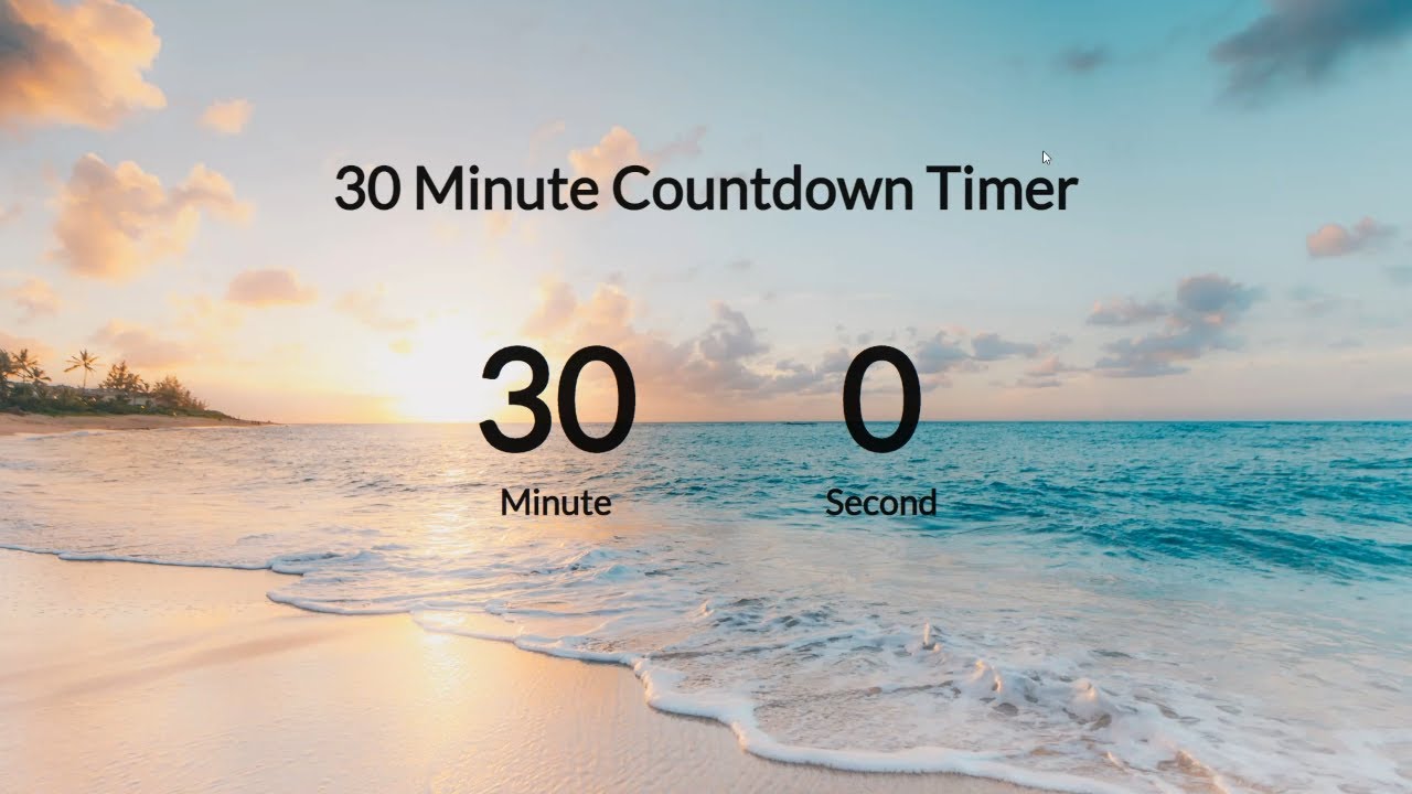 30 Minute Timer Countdown Jazz Music