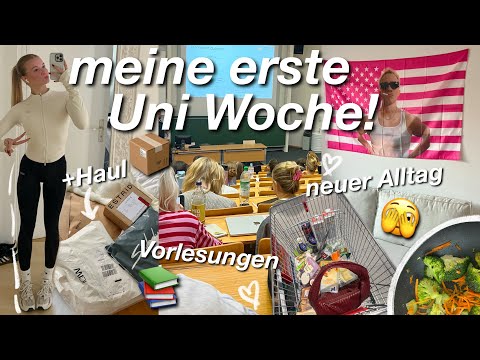My first week at university VLOG🫣new everyday life🧸big haul!!🤍lectures📚