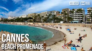 Cannes Beach Promenade La Croisette - 🇫🇷 France [4K HDR] Walking Tour