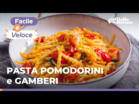 PASTA POMODORINI e GAMBERI: PERFETTA per una CENETTA ESTIVA🌊🦐🍅🍴